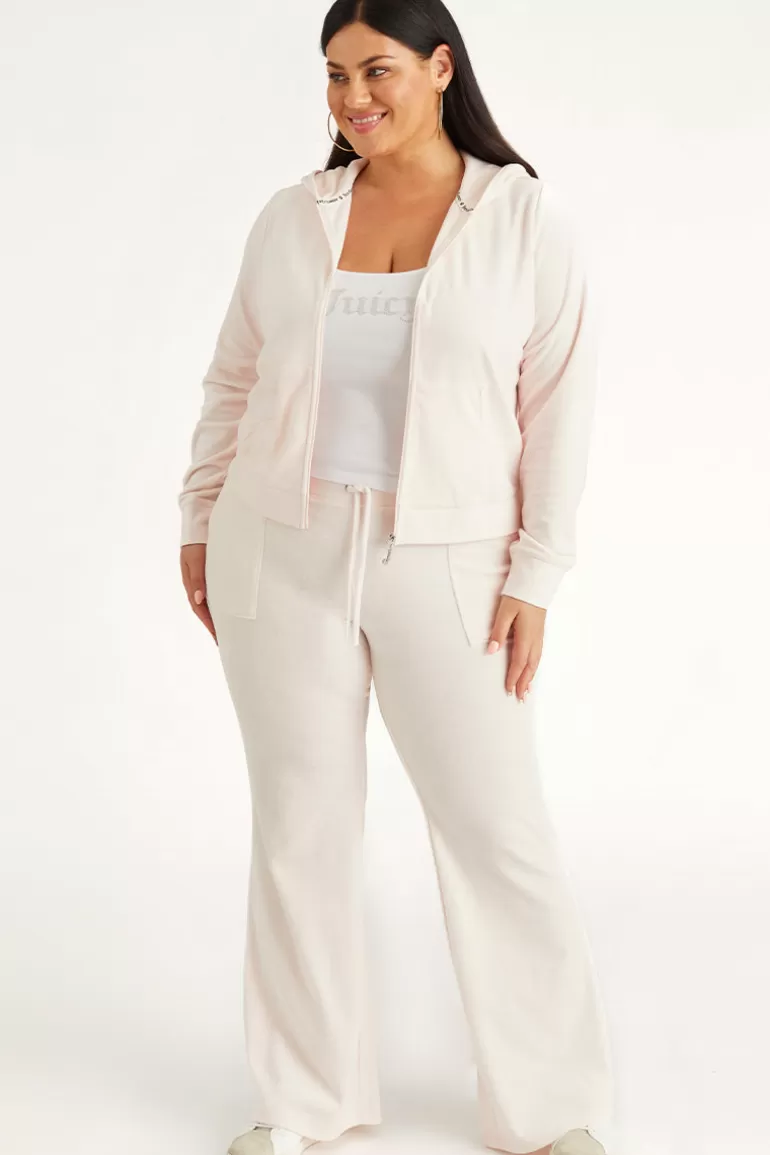 Juicy Couture Plus-Size Icons Klassisk Hettegenser I Velour I Bomull>Kvinner Plus-Size